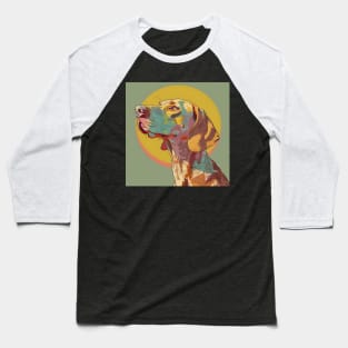 Retro Vizsla: Pastel Pup Revival Baseball T-Shirt